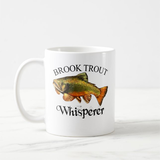 Brook Trout Whisperer Light Mug (Left)