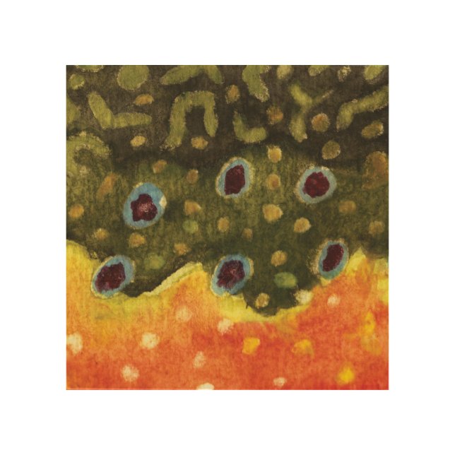 Brook Trout Wood Wall Art (Front)