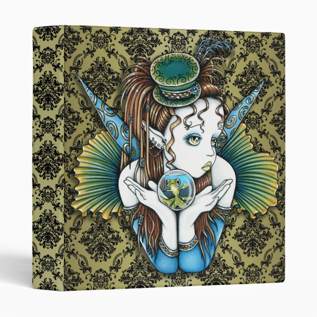 "Brooke" Pet Fish Couture Fairy Art Avery Binder (Front/Spine)
