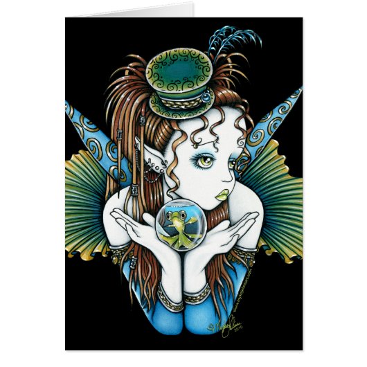 "Brooke" Pet Fish Couture Fairy Art Card (Front)