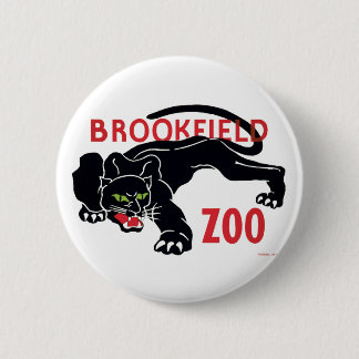 Brookfield Zoo Black Leopard Button