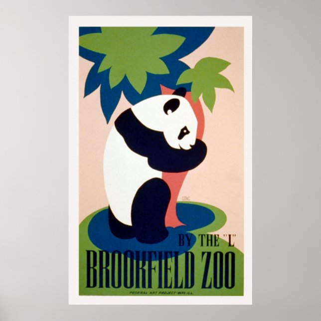 Brookfield Zoo-By the "L" / Long. Poster (Front)