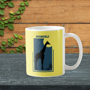 Brookfield Zoo Chicago Illinois Vintage Giraffe Coffee Mug