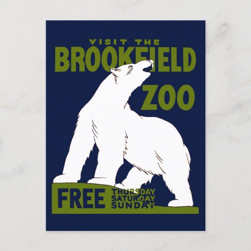Brookfield Zoo Federal Art Program Poster 1936