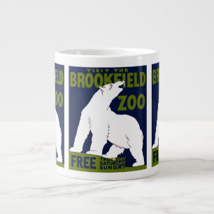 Brookfield Zoo, Federal Art Program Poster 1936 Giant Coffee Mug
