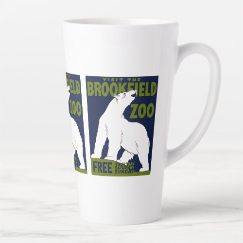 Brookfield Zoo Federal Art Program Poster 1936 Latte Mug