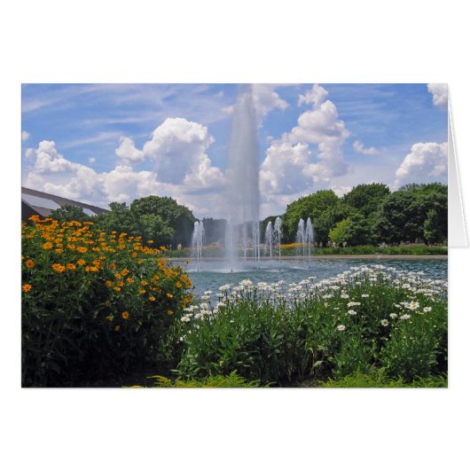 Brookfield Zoo Fountain Card (Front Horizontal)