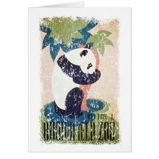 Brookfield Zoo-Panda distressed Cards (Front)