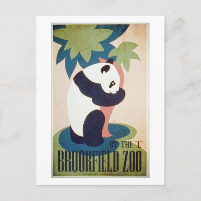Brookfield Zoo-Panda Postcard (Front)