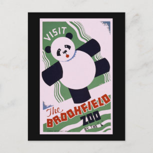 Brookfield Zoo Panda Postcard