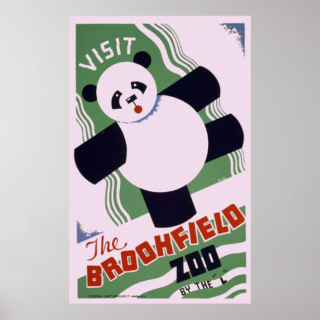 Brookfield Zoo Panda Poster (Front)