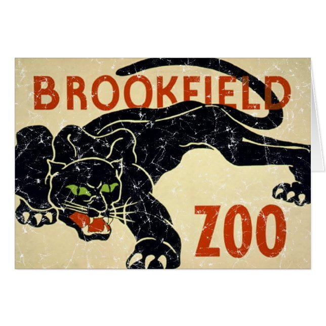 Brookfield Zoo-Panther-distressed Cards (Front Horizontal)