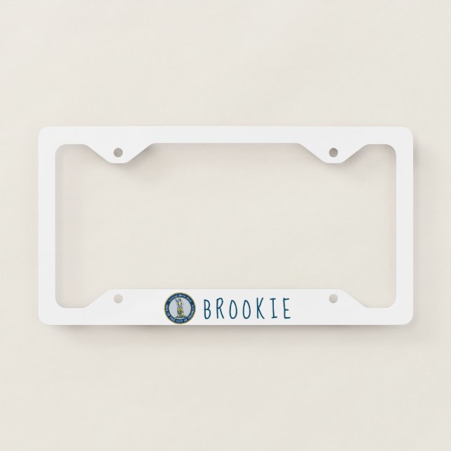 Brookie - NYC License Plate Frame (Front)