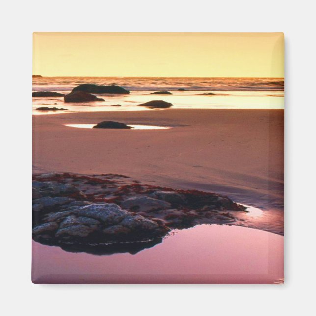 Brookings Harbor Sunset Fine Photo Magnet (Front)