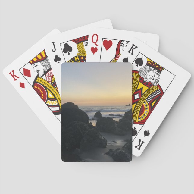 Brookings, Oregon Coastline Poker Cards (Back)