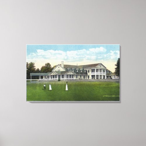 Brooklawn Country Club Women Golfing Canvas Print