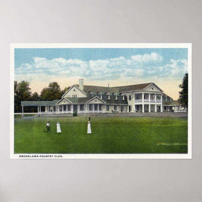 Brooklawn Country Club Women Golfing Poster (Front)