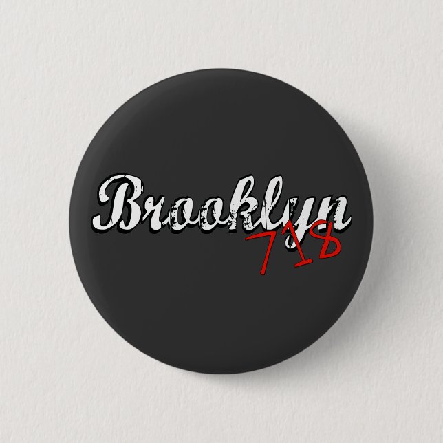Brooklyn 718 button (Front)