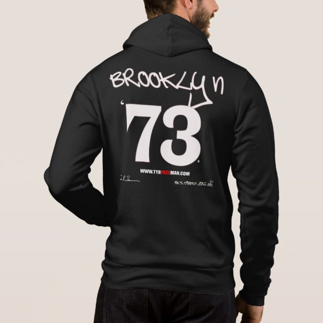 BROOKLYN 73 HOODIE (chose dark colors only) (Back)