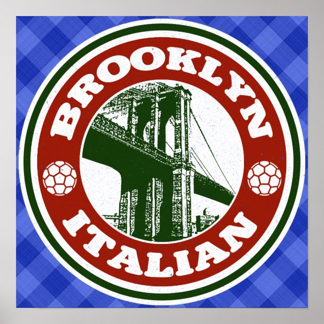 Brooklyn American Italian Poster Print (Front)