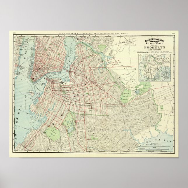 Brooklyn and Vicinity Poster (Front)