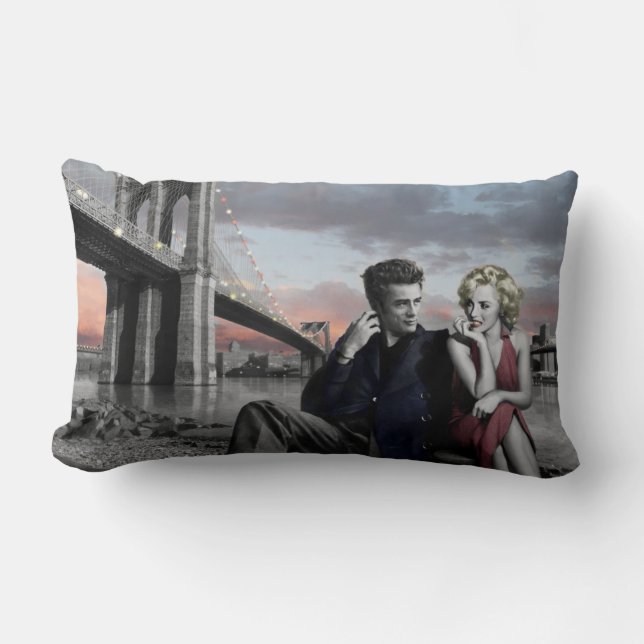 Brooklyn B&W Lumbar Pillow (Front)