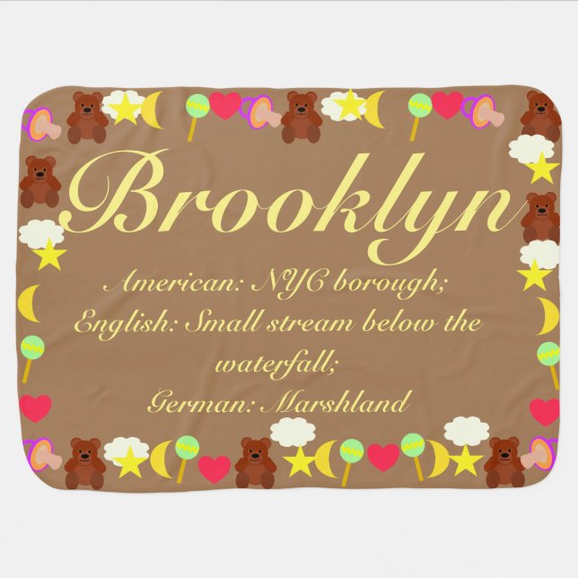 Brooklyn Baby Blanket Template (Horizontal)