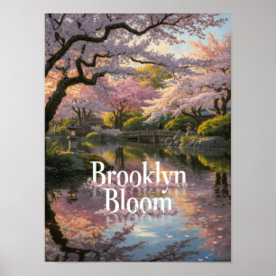 Brooklyn Bloom Cherry Blossom Garden Poster