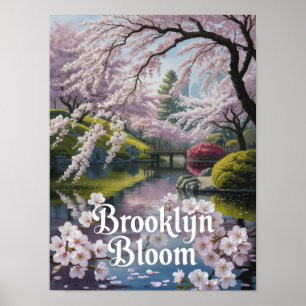 Brooklyn Bloom Cherry Blossom Garden Poster