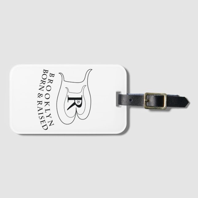 BROOKLYN BORN & RAISED™ LUGGAGE TAG BUSINESS CARD (Front Horizontal)