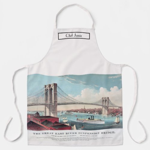 Brooklyn Brg Great East River Suspension Bridge 2 Apron