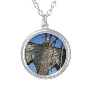Brooklyn Bridge 02 Silver Plated Necklace