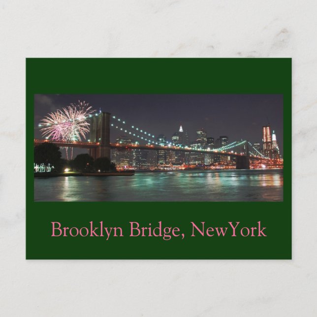Brooklyn Bridge 2009, Brooklyn Bridge, NewYork Postcard (Front)
