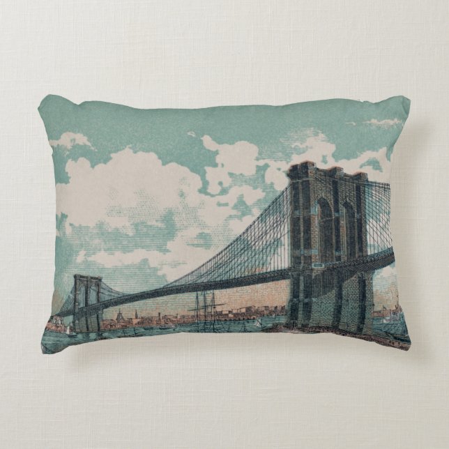 Brooklyn Bridge Accent Pillow (Front)