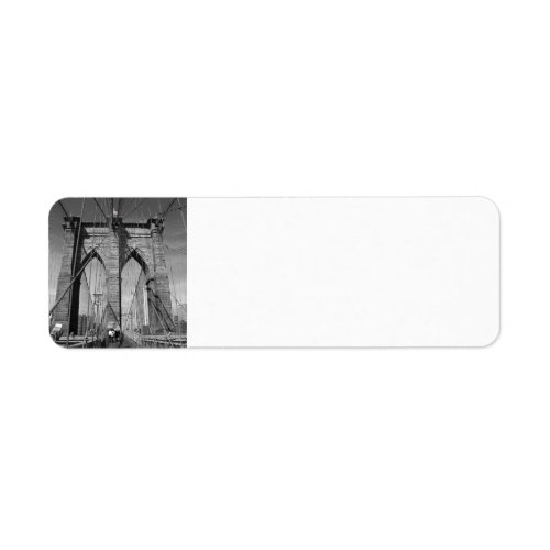 Brooklyn Bridge Address Label