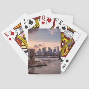 Brooklyn Bridge and Lower Manhattan Poker Cards