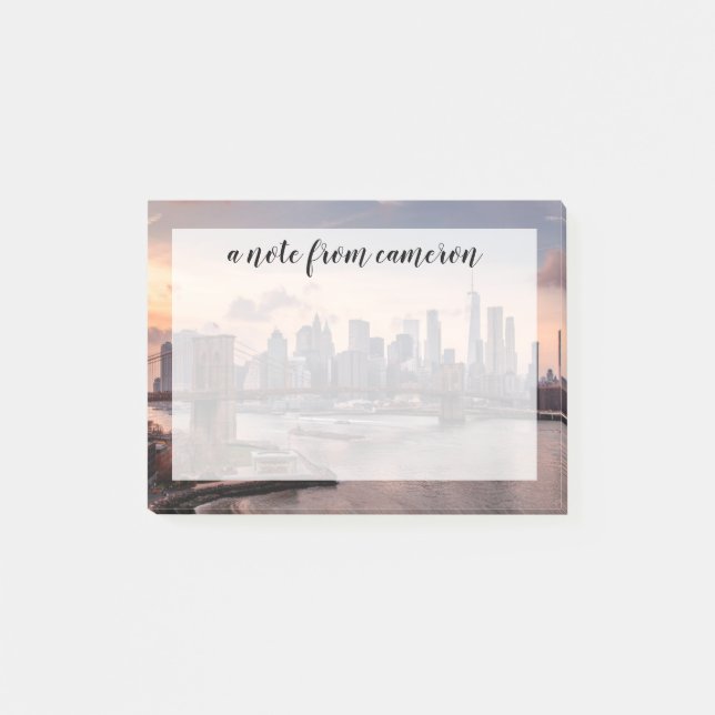 Brooklyn Bridge and Lower Manhattan Post-it Notes (Front)