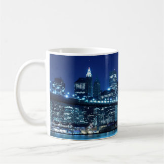 Brooklyn Bridge and Manhattan Skyline Coffee Mug