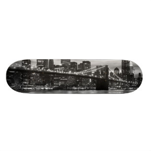 Brooklyn Bridge and Manhattan Skyline, NYC Skateboard Deck