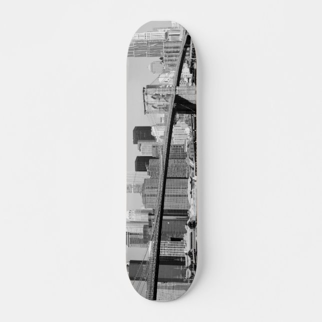 Brooklyn Bridge and Manhattan Skyline Skateboard Deck (Front)