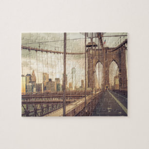 Brooklyn Bridge at Sunset Jigsaw Puzzle