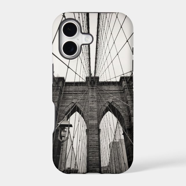 Brooklyn Bridge B&W Iphone Case (Back)