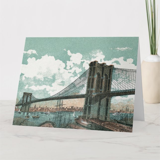 Brooklyn Bridge Big Greeting Card (Front)