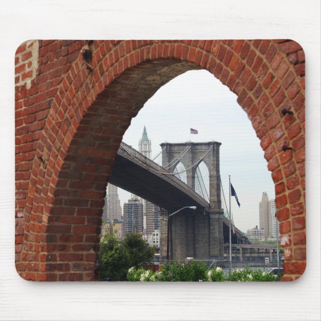 Brooklyn Bridge Brick Arch Mousepad (Front)