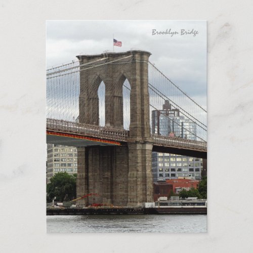 Brooklyn Bridge Brooklyn NY Postcard