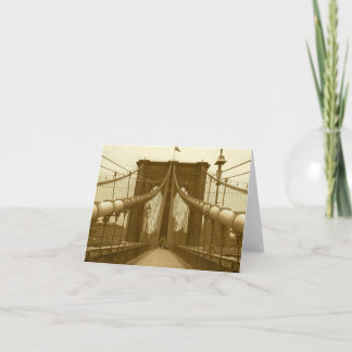 Brooklyn Bridge Card
