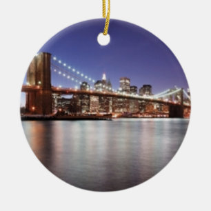 Brooklyn Bridge Ceramic Ornament