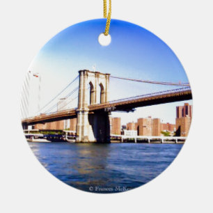 Brooklyn Bridge Ceramic Ornament