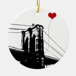 Brooklyn Bridge Ceramic Ornament