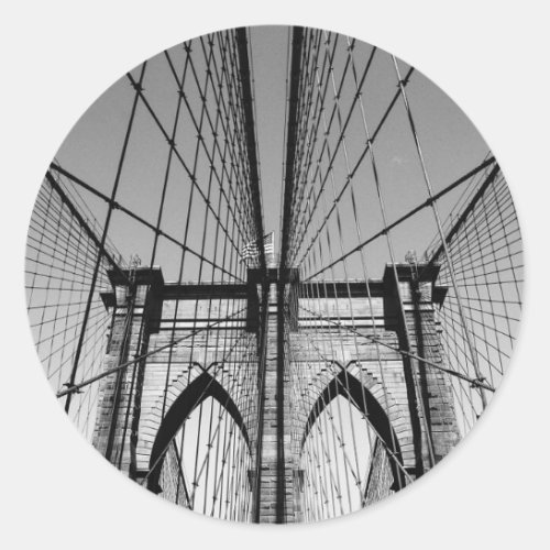 Brooklyn Bridge Classic Round Sticker